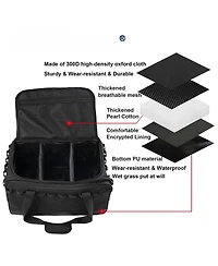 Piscifun 35L Waterproof Duffle Bag Adjustable Compartments Travel Gym Camping Organizer