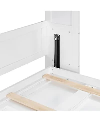 Streamdale Furniture Queen Murphy Bed With Led, Usb, Pattern