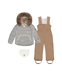 Deux par Toddler Boys Two Piece (2-3) Snowsuit Animal Print