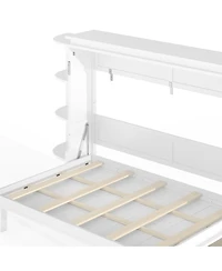 Streamdale Furniture Murphy Bed with Shelf, Cabinets, Drawers