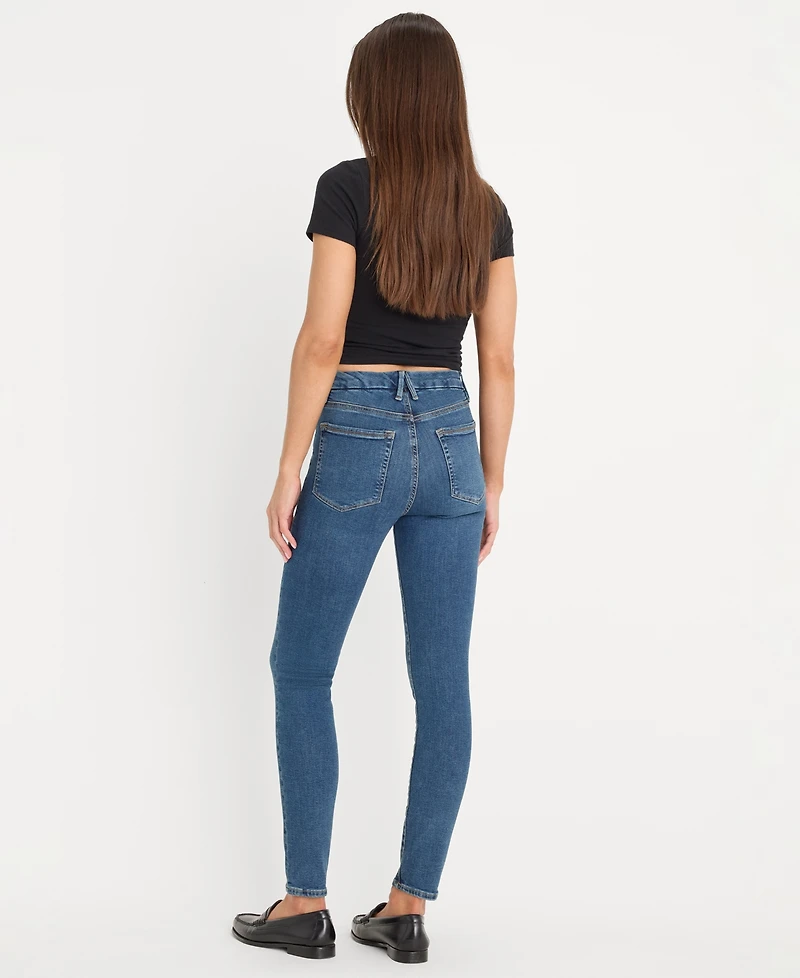 Good American Women's Legs Skinny Mid Rise Jeans