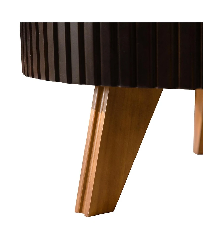 Streamdale Furniture 31.5'' Retro Round Coffee Table with Storage