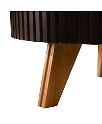 Streamdale Furniture 31.5'' Retro Round Coffee Table with Storage