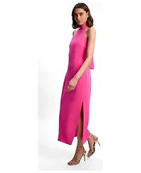 Karen Millen Women's Soft Tailored Halter Maxi Dress