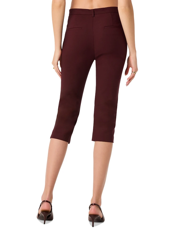 Astr the Label Women's Cardin High-Rise Capri Pants