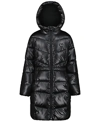 Calvin Klein Girls' 4-6X Hooded Puffer Jacket