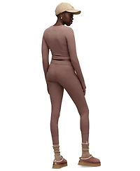 rib knit slouchy crew