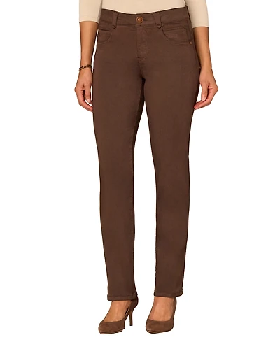 Democracy Petite "Ab"solution Straight-Leg Jeans