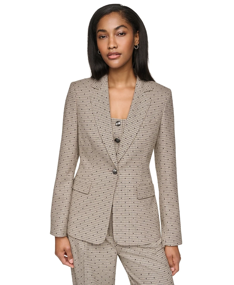 Dkny Women's One-Button Notch-Collar Blazer
