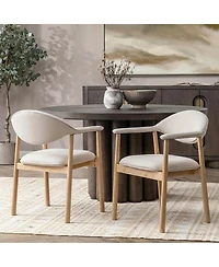 Boyel Living 2-Piece Modern Dining Chairs with Arms