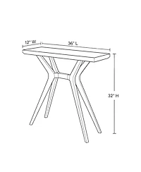 Sunset Living Furniture Cross Leg Console Table (36in / 910mm)