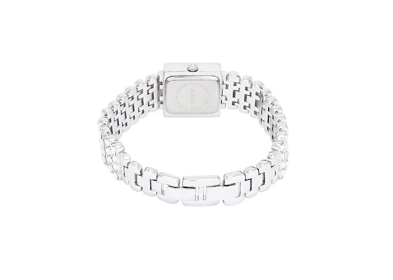 Peugeot Women's Silver Jeweled Watch with Four Strands of Genuine Swarovski Crystals