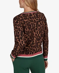 Ruby Rd. Petite Cheetah Print Knit Sweater