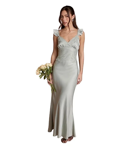 Coast Women's Lace Trim Cami Button Maxi Dress