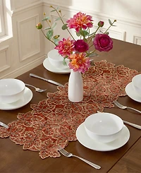 Lenox Lurex Leaves Velvet Centerpiece, 14" x 36"