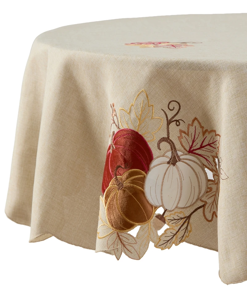 Lenox Pumpkin Picking Round Tablecloth, 70" x 70"
