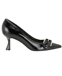 Guess Women's Andey Buckle Sculpted Kitten Heel Pumps