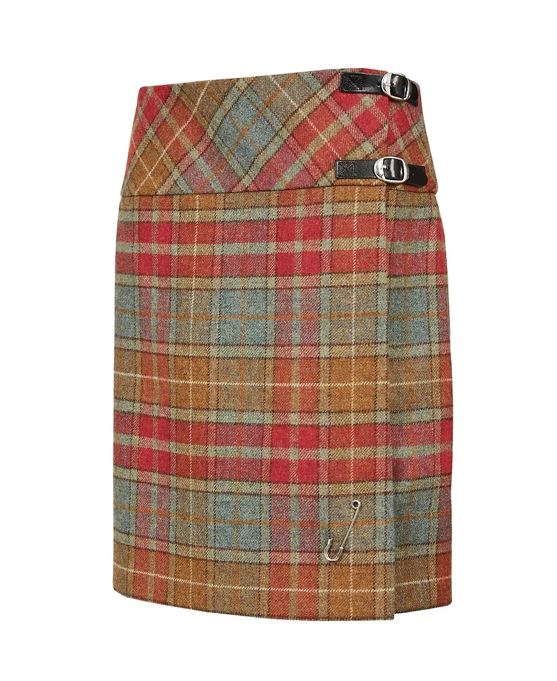 Celtic & Co. Women's The British Celt Kilt Plaid A-Line Wool Skirt