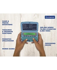 Lexibook The English Dictionary, definitions, Thesaurus, Grammar, Phonetic Spellchecker, with battery, D650EN
