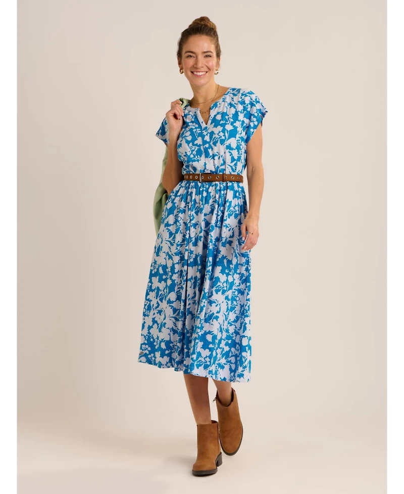 Brakeburn Women's Ranieli Floral Print Midi Dress
