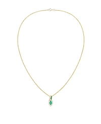 Macy's Ruby (5/8 ct. t.w.) & Diamond (1/4 Pendant Necklace 14k Yellow Gold