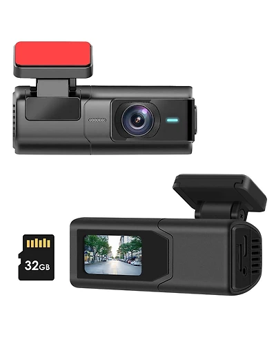 Neewer 2K Dash Cam with WiFi App Control, Night Vision, Loop Recording, 32G Card