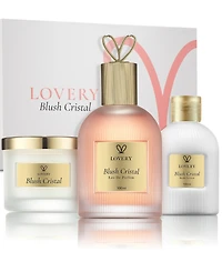 Lovery 4 Piece Limited Edition Blush Cristal Eau de Parfum Beauty Body Care Fragrance Gift Set