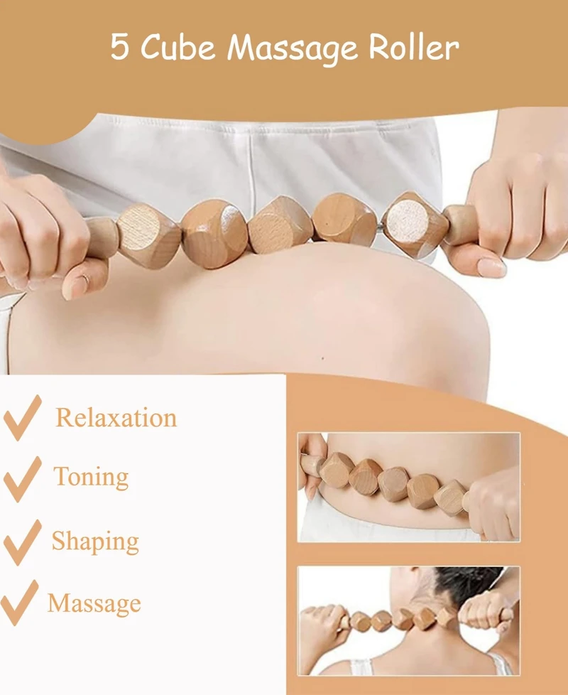 Lovery 6 Piece Wooden Body Care Massage Tool Kit