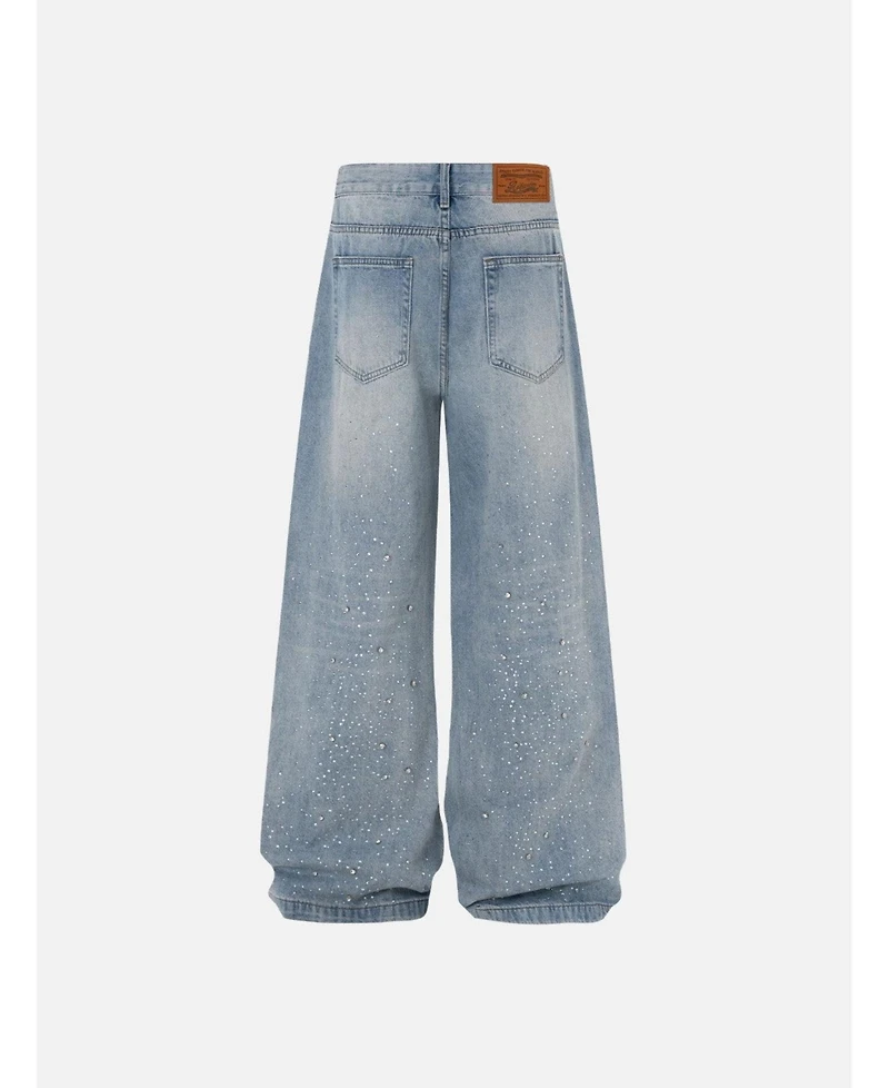 Aelfric Eden Women's Rhinestone Baggy Jeans