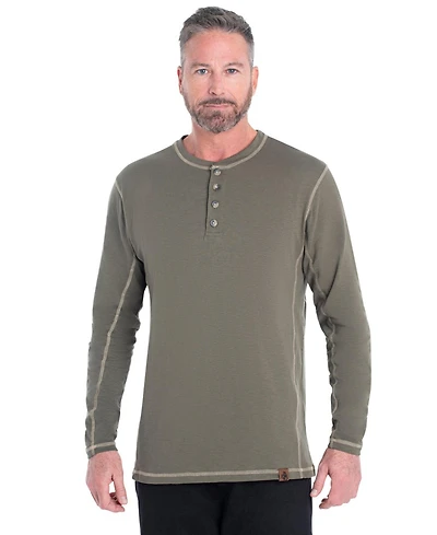 Legendary Whitetails Mens Maverick Slub Henley Long Sleeve Shirt