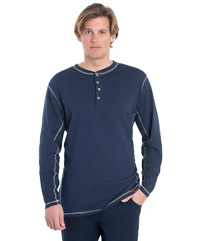Legendary Whitetails Mens Maverick Slub Henley Long Sleeve Shirt