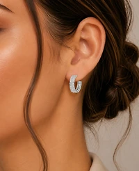 Macy's Double Row Baguette Earrings