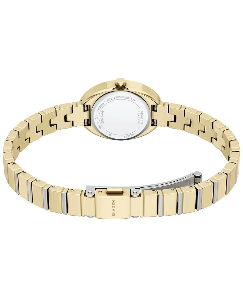 Skagen Women's Anita Oval Quartz Two-Hand Stainless Steel Watch 20mm