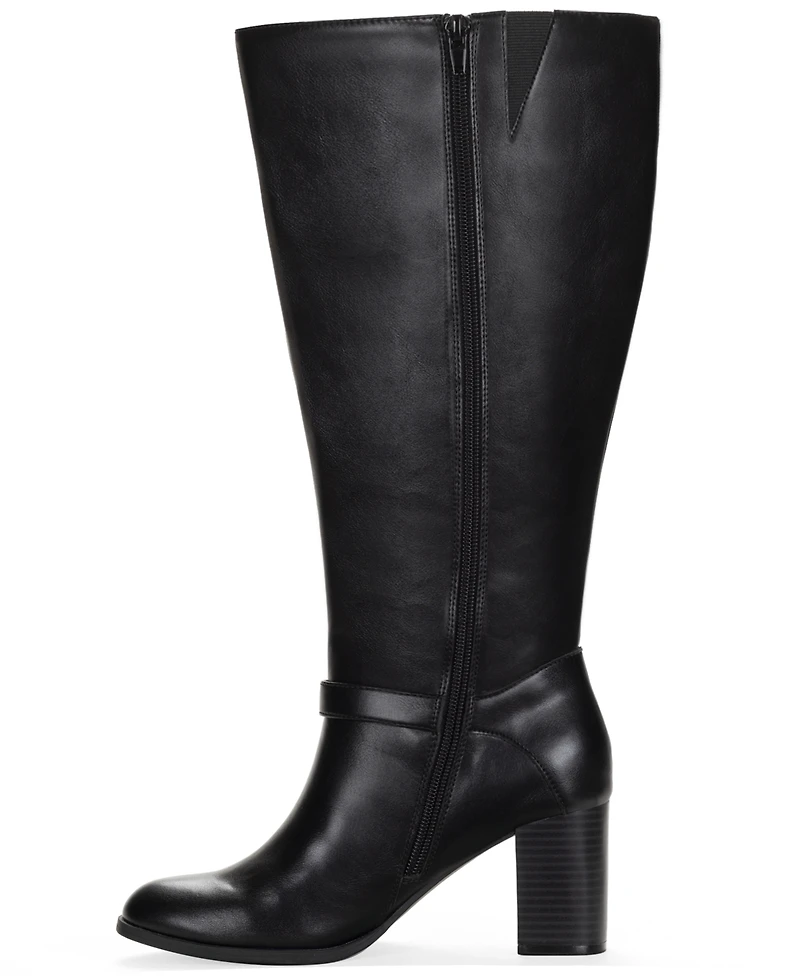 Style & Co Women's Ruthh Round Toe Buckle Detail Dress Boots, Macy's Exclusive