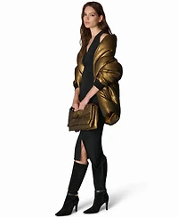 Donna Karan New York Women's Jacquard Wrap Shawl-Collar Jacket