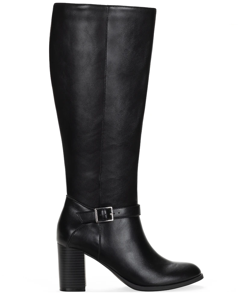 Style & Co Women's Ruthh Round Toe Buckle Detail Dress Boots, Macy's Exclusive