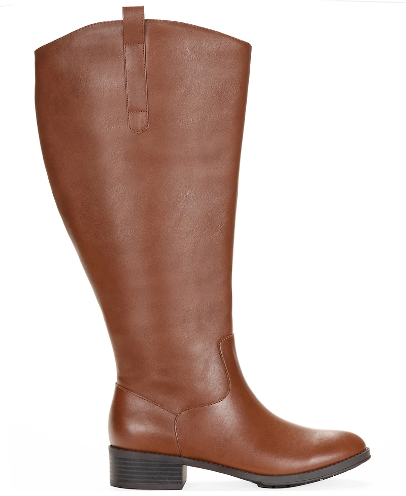 Style & Co Women's Valoraa Round Toe Wide-Calf Riding Boots, Macy's Exclusive