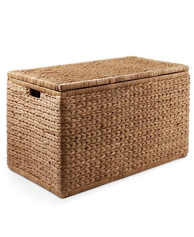 Casafield 30" Storage Chest with Lid, Handles, Safety Hinge