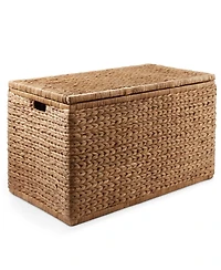 Casafield 30" Storage Chest with Lid, Handles, Safety Hinge