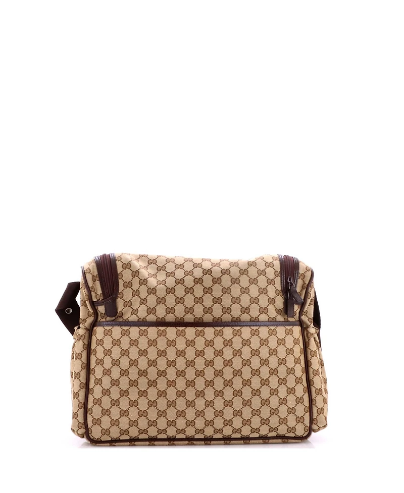 Pre-Owned Gucci Diaper Crossbody Bag Gg Canvas
