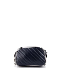 Pre-Owned Gucci Small Gg Marmont Shoulder Bag Diagonal Quilted Leather