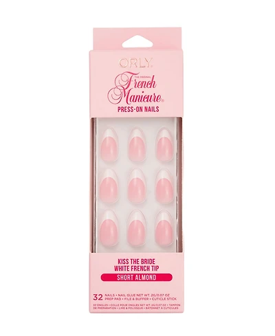 Orly Kiss The Bride French Manicure Short Almond Press-On Nails Set