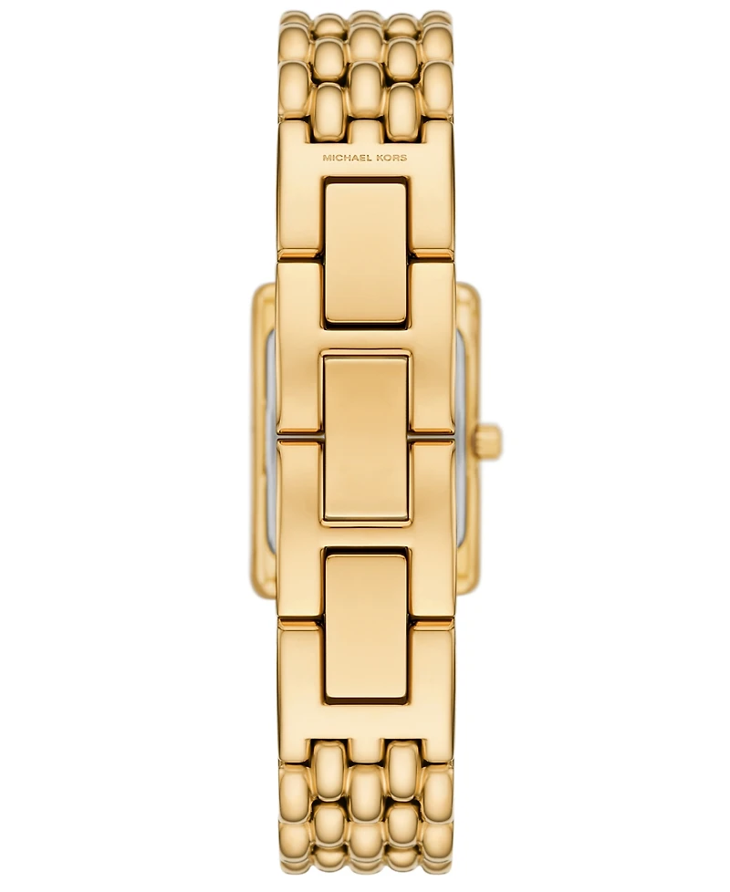 Michael Michael Kors Women's Essex Three-Hand Gold-Tone Stainless Steel Watch 20mm
