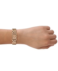 Michael Michael Kors Women's Georgie Two-Hand Beige Gold-Tone Stainless Steel Watch 19mm