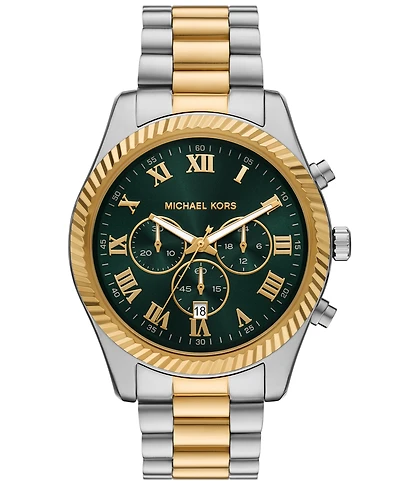 Michael Michael Kors Men's Lexington Chronograph Two-Tone Stainless Steel Watch 44mm
