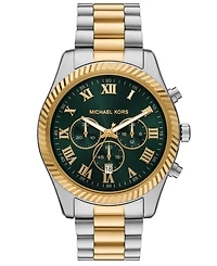 Michael Michael Kors Men's Lexington Chronograph Two-Tone Stainless Steel Watch 44mm