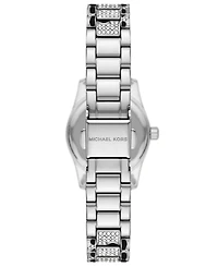 Michael Michael Kors Women's Lexington Three-Hand Animal Print Stainless Steel Watch 26mm