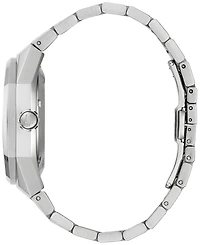 Bulova Men's Automatic Marc Anthony Silver-Tone Stainless Steel Bracelet Watch 40.5mm