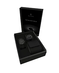Bulova Men's Limited Edition Lunar Pilot "Black Hole" Black Stainless Steel Bracelet Watch 41.2mm