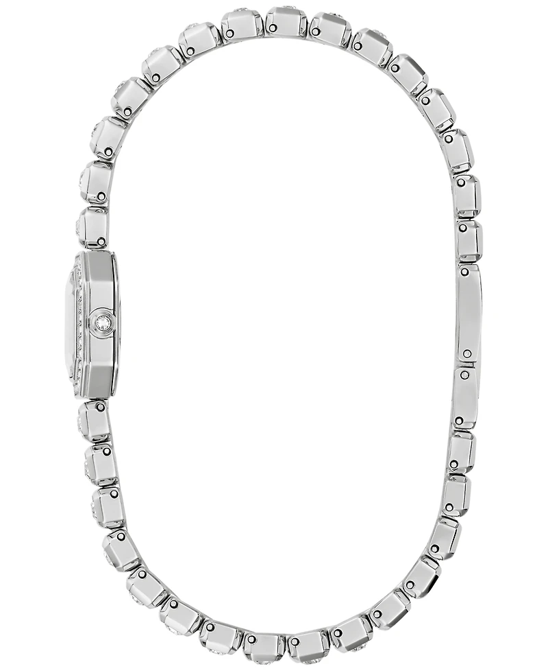 Bulova Women's Box Set Crystal Silver-Tone Stainless Steel Bracelet Watch 15mm
